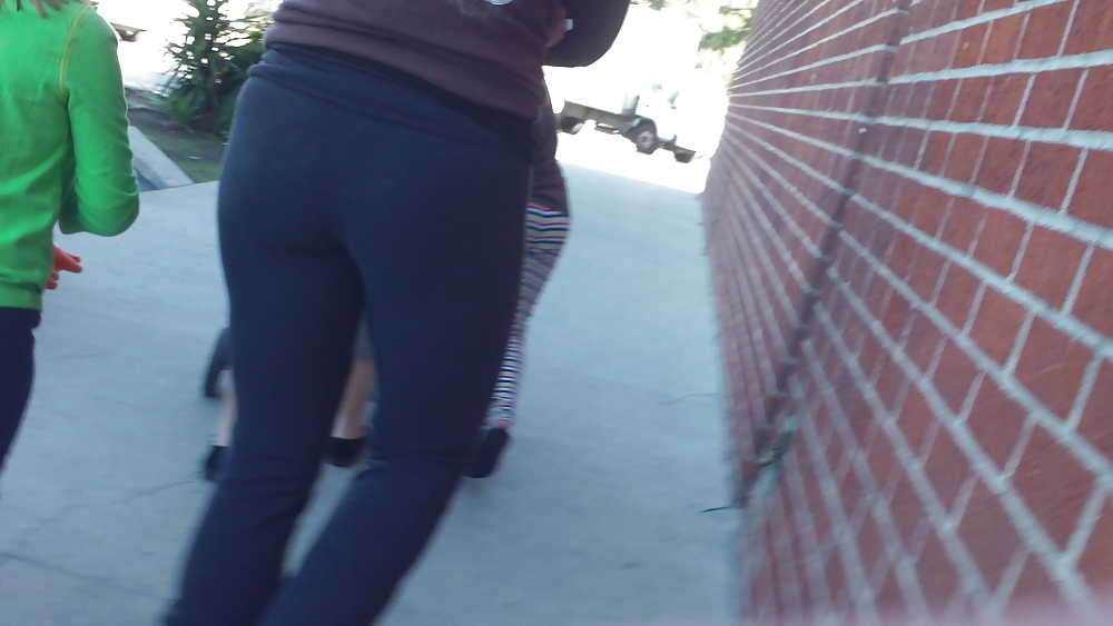 Teen ass & butt in tight spandex pants  #6559139