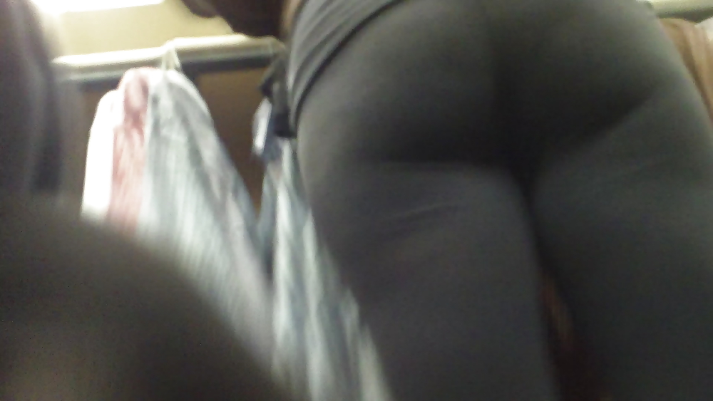 Teen ass & butt in tight spandex pants  #6559157