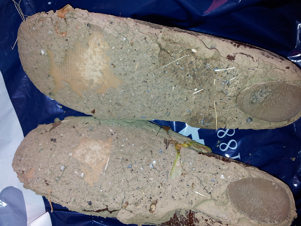 Wifes mud sludge dirty ballerinas flats shoes #22291768