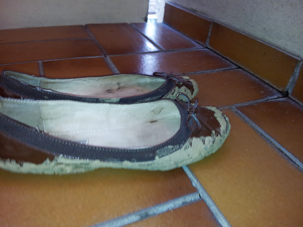 Wifes mud sludge dirty ballerinas flats shoes #22291798