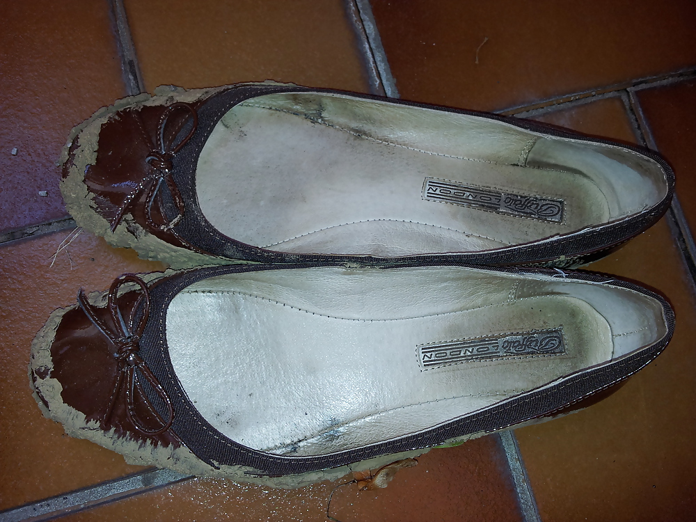 Moglie fango sporco fango ballerine scarpe piatte
 #22291824