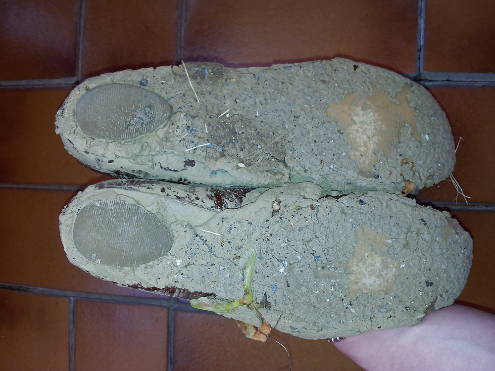 Moglie fango sporco fango ballerine scarpe piatte
 #22291830
