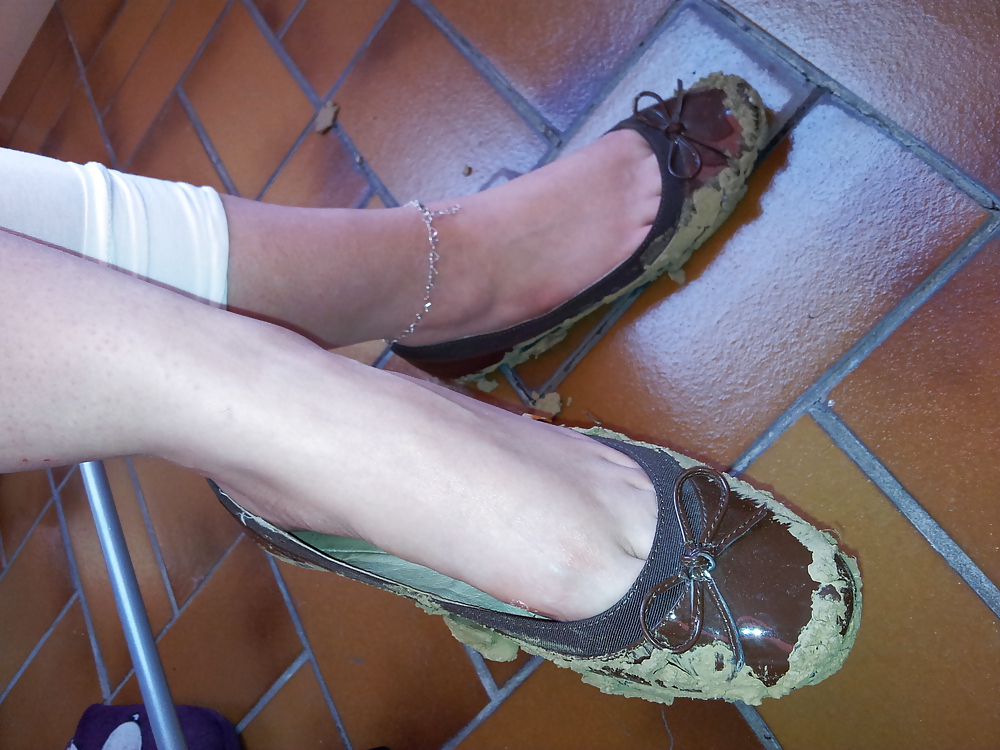 Moglie fango sporco fango ballerine scarpe piatte
 #22291856