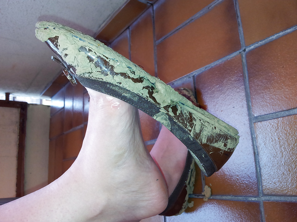 Wifes mud sludge dirty ballerinas flats shoes #22291889