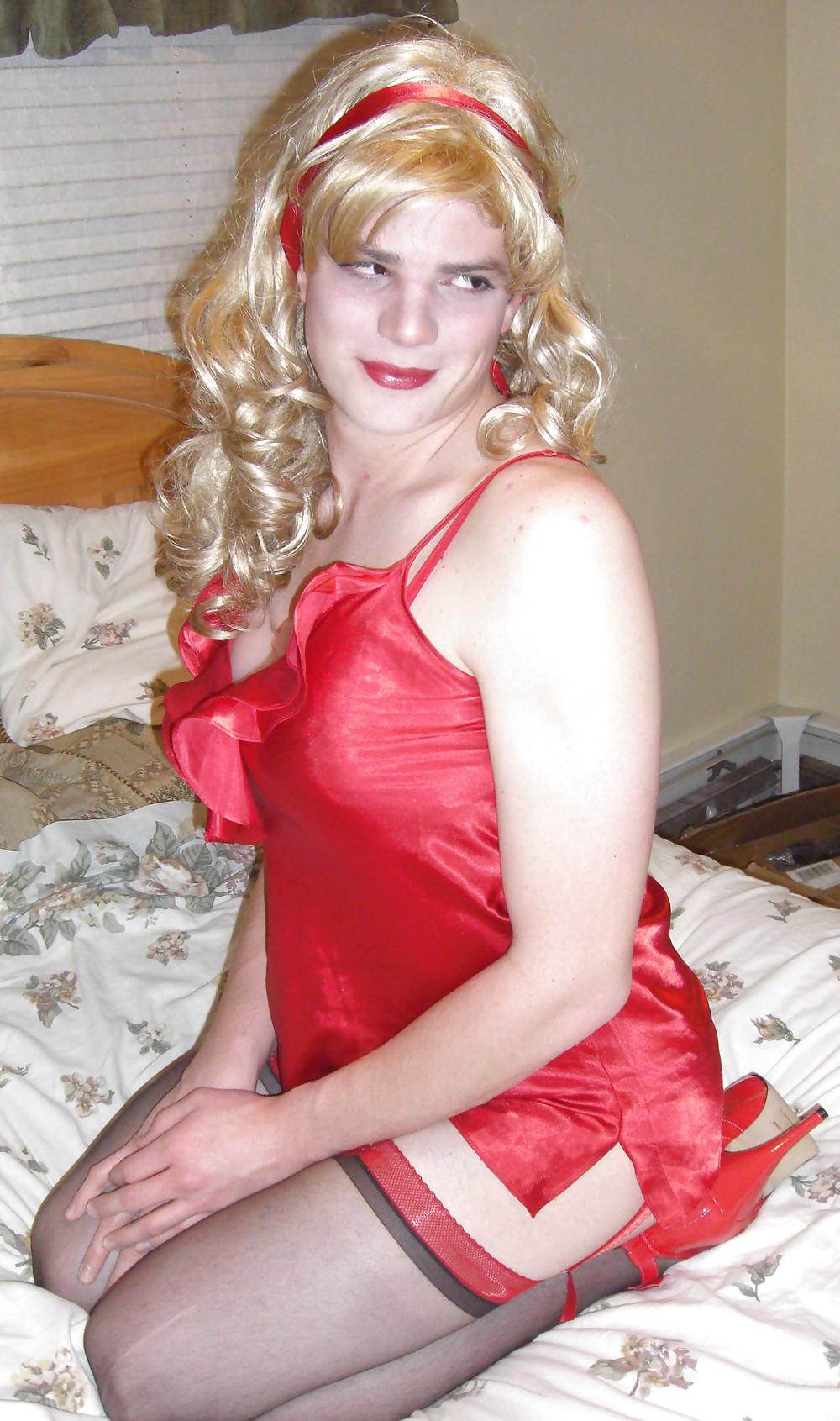 Red Satin Outfit 1 #12054880