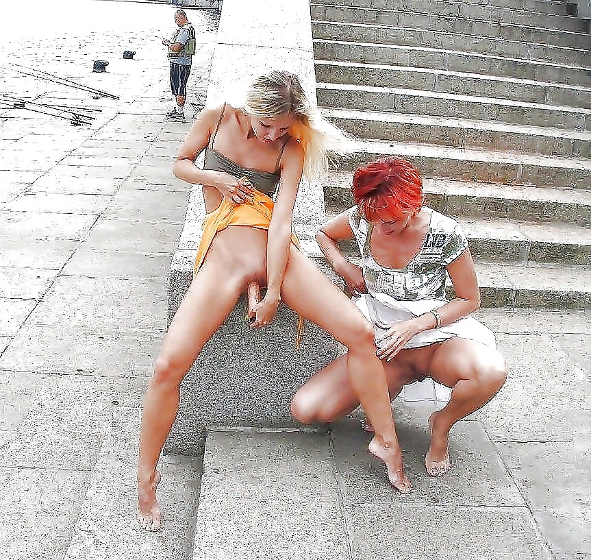 Two girls have sex in public. #3837725
