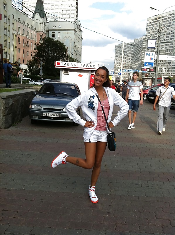 Sexy ebony Russian girl #16446606