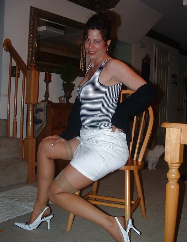 Wife Micki stocking legs tease #16299208