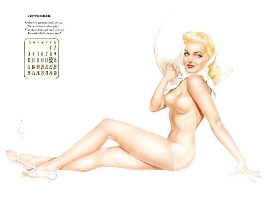 Erotic Calendar 2 - Pin-up calendar 1944 #7742892