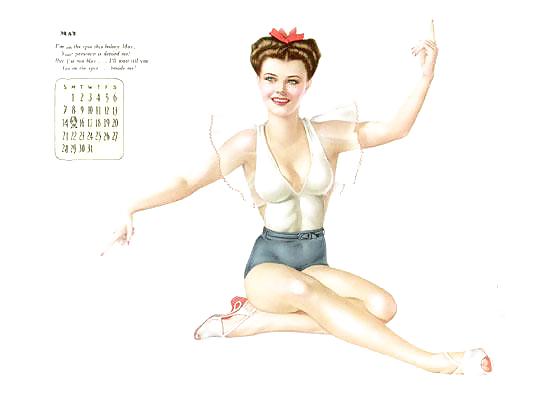 Erotic Calendar 2 - Pin-up calendar 1944 #7742908