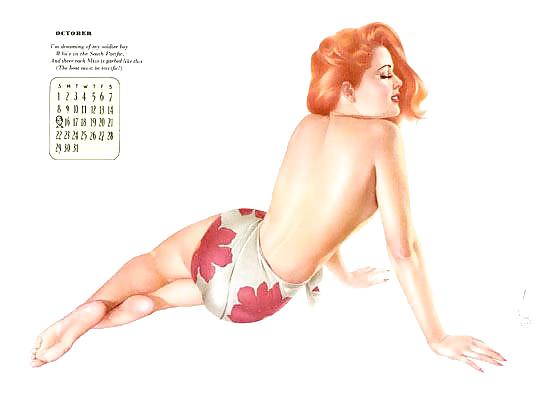 Erotic Calendar 2 - Pin-up calendar 1944 #7742929