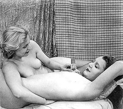 Vintage Erotische Fotokunst 9 - Aktmodell 6 Freundinnen #6673058
