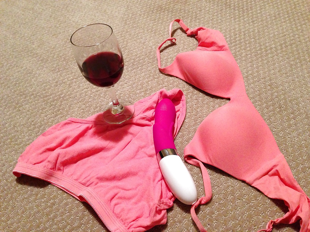My wife's dildo, bra and panty! #17020772