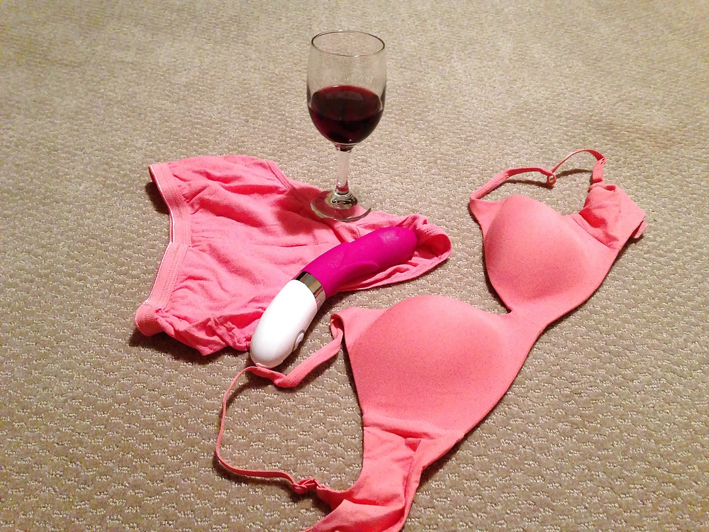 My wife's dildo, bra and panty! #17020778