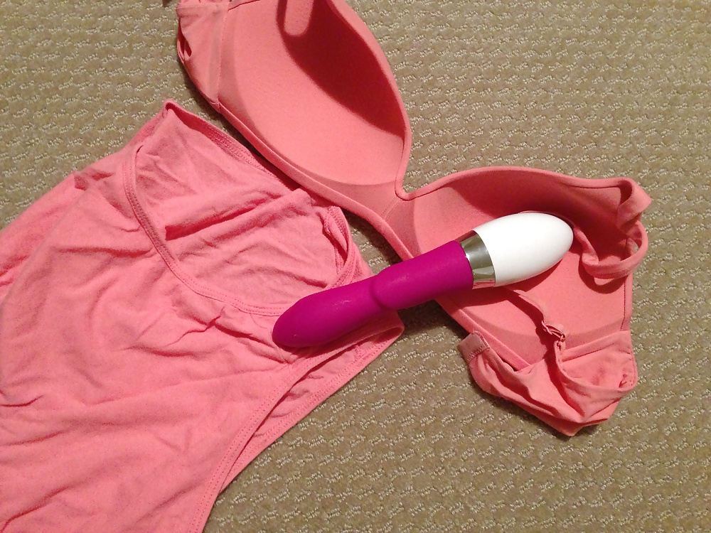 My wife's dildo, bra and panty! #17020785