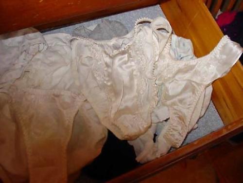 Nylon panties hidden in drawers #6034011
