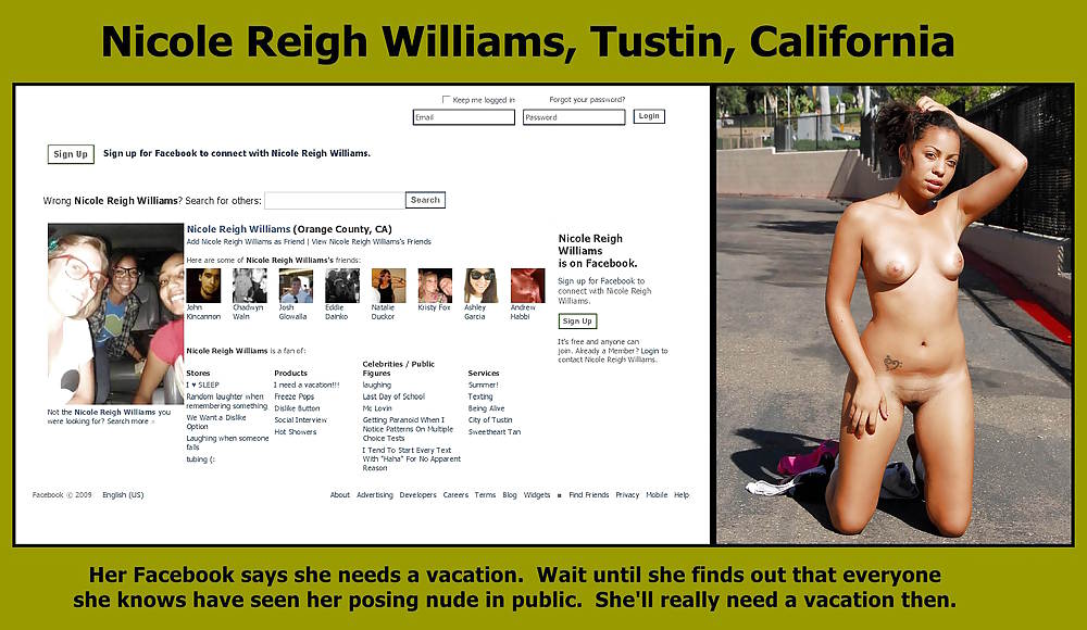 Nicole reigh williams se desnuda en público
 #5734665