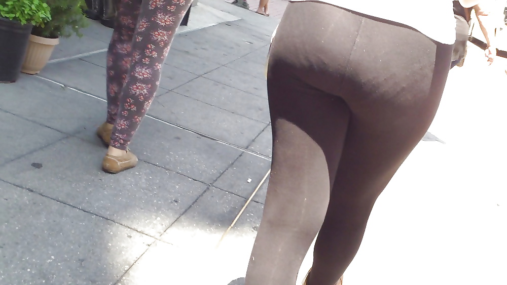 Teen ass & butt in jean shorts shopping #18775415