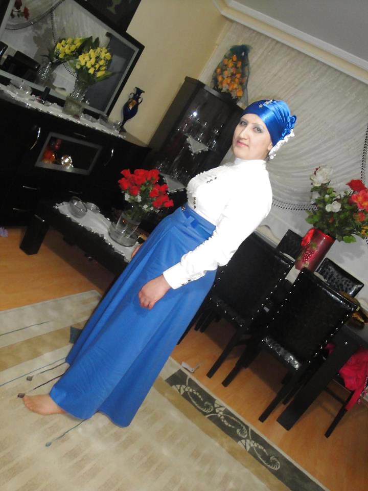 Turkish hijab arab turbanli asian russian #16609494