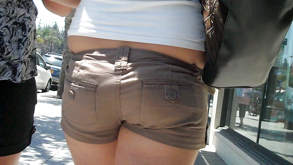 Following behind her nice butt & ass in jeans #3646905