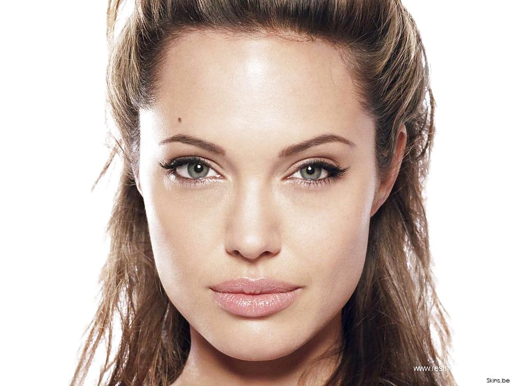 Cum on Angelina Jolie #5147785