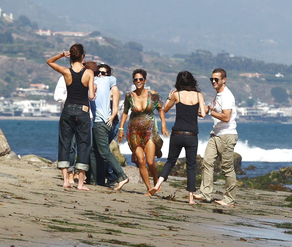 Halle Berry - wearing a bikini top at a Malibu beach #5935645