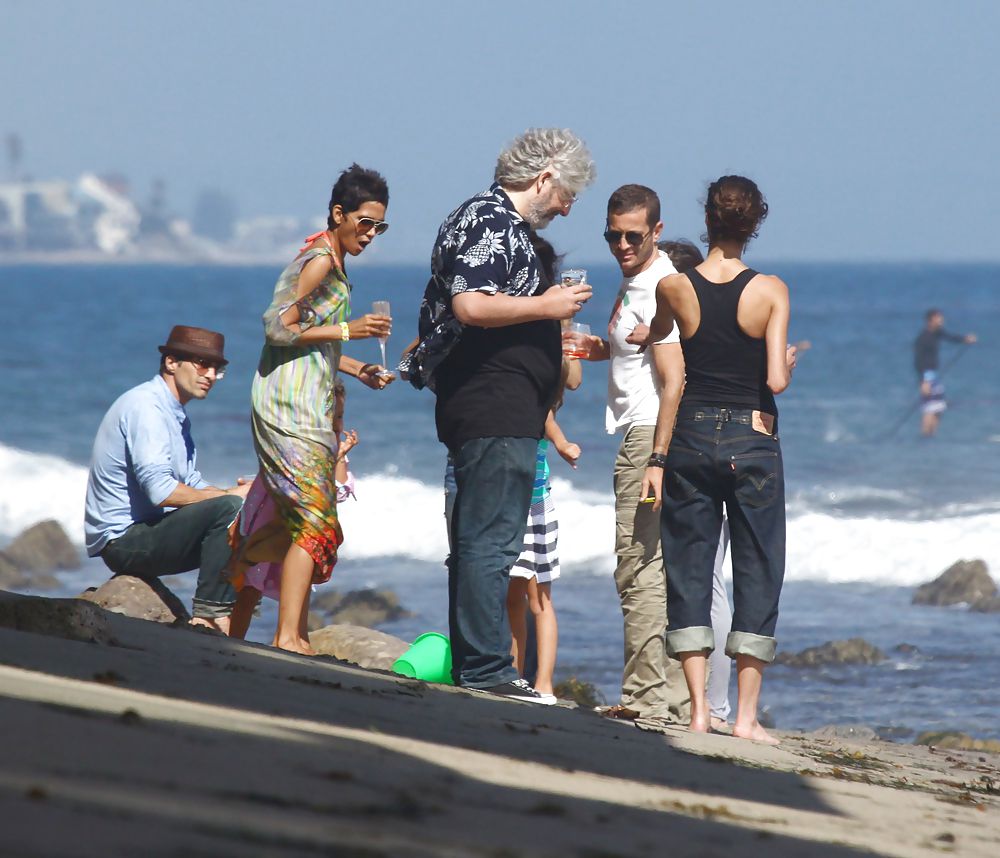 Halle Berry - wearing a bikini top at a Malibu beach #5935677