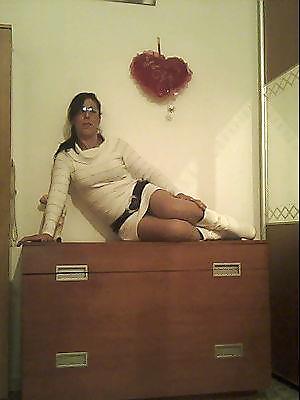 Glasses Milf in miniskirt #8429888