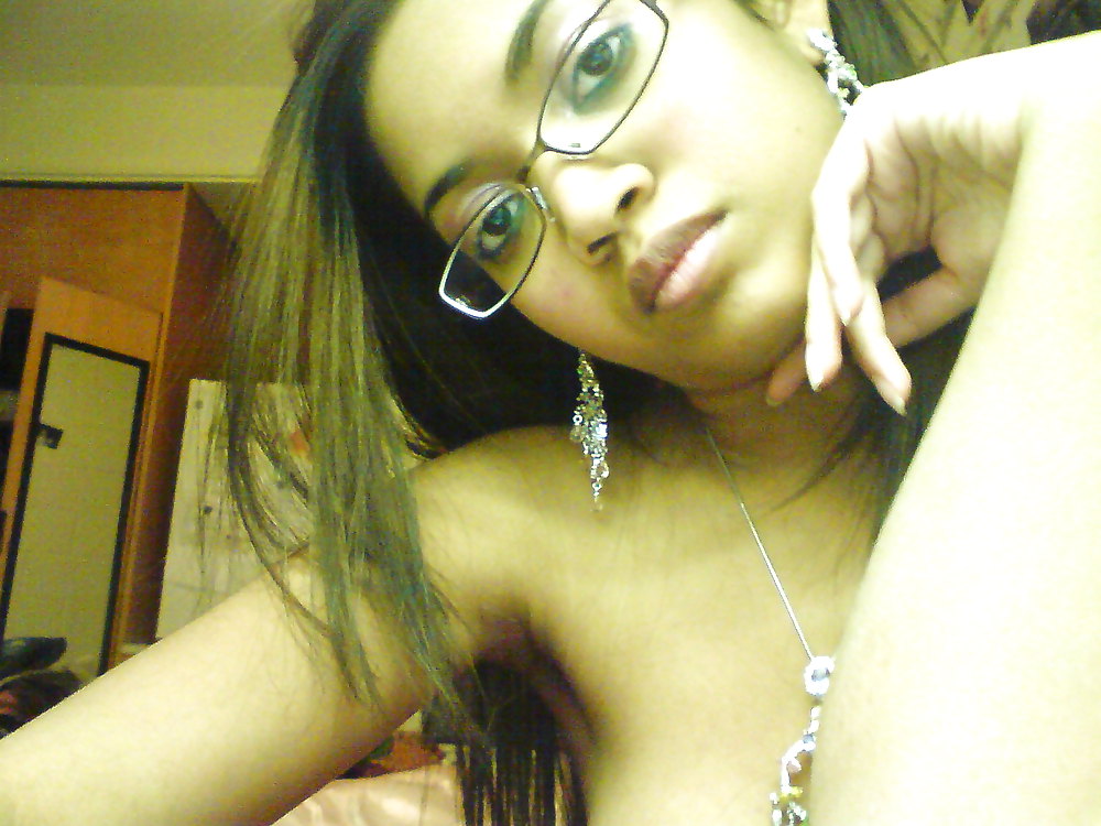 Sexy Black Chick With Glasses #12969567