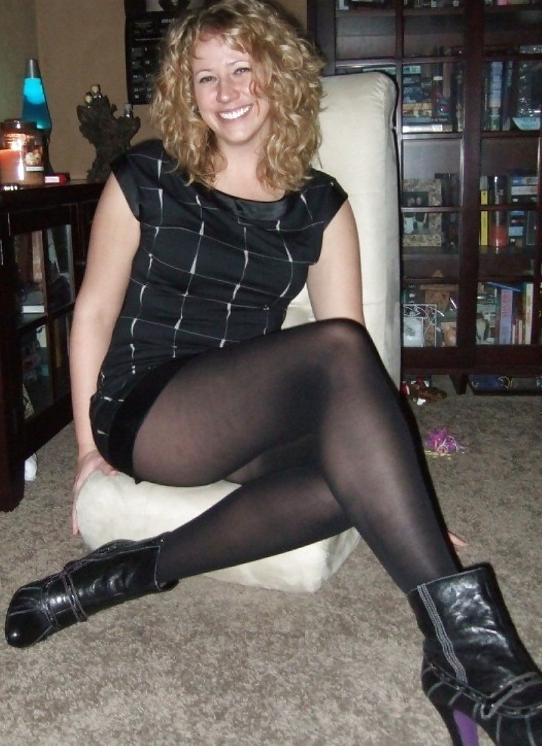 Superbe Blonde MILF En Collants #13009662