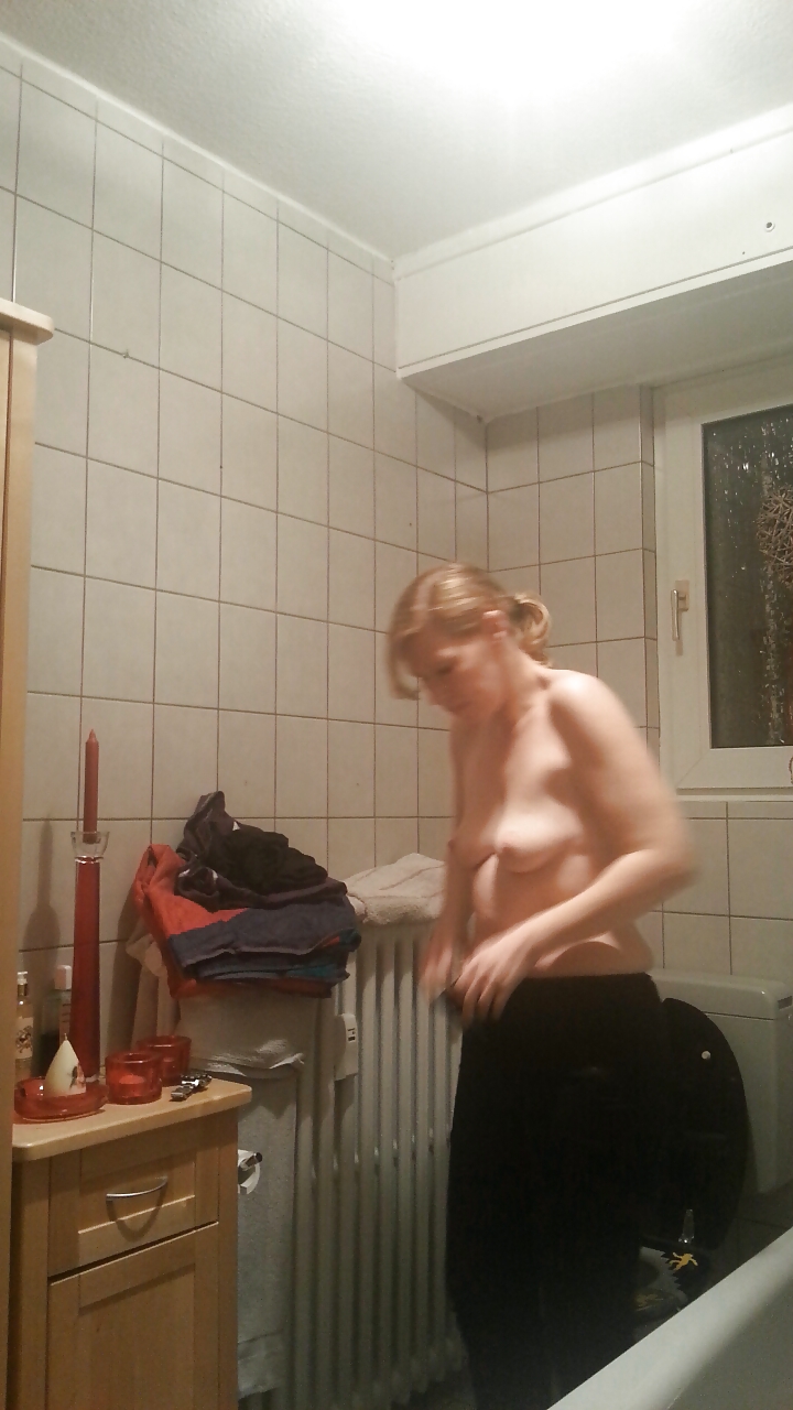 Moom on shower - hidden spy cam - big tits #14448736