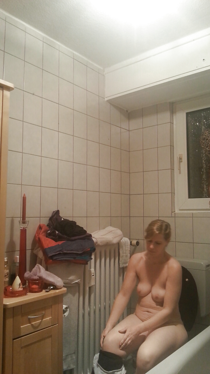 Moom on shower - hidden spy cam - big tits #14448783
