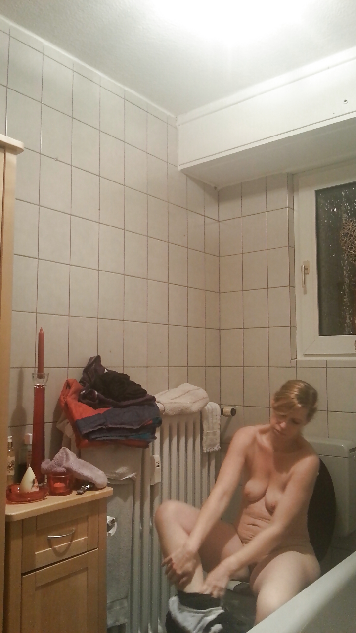Moom on shower - hidden spy cam - big tits #14448787