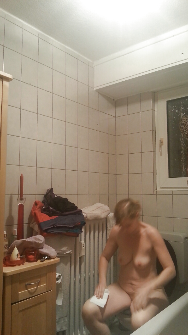 Moom on shower - hidden spy cam - big tits #14448828