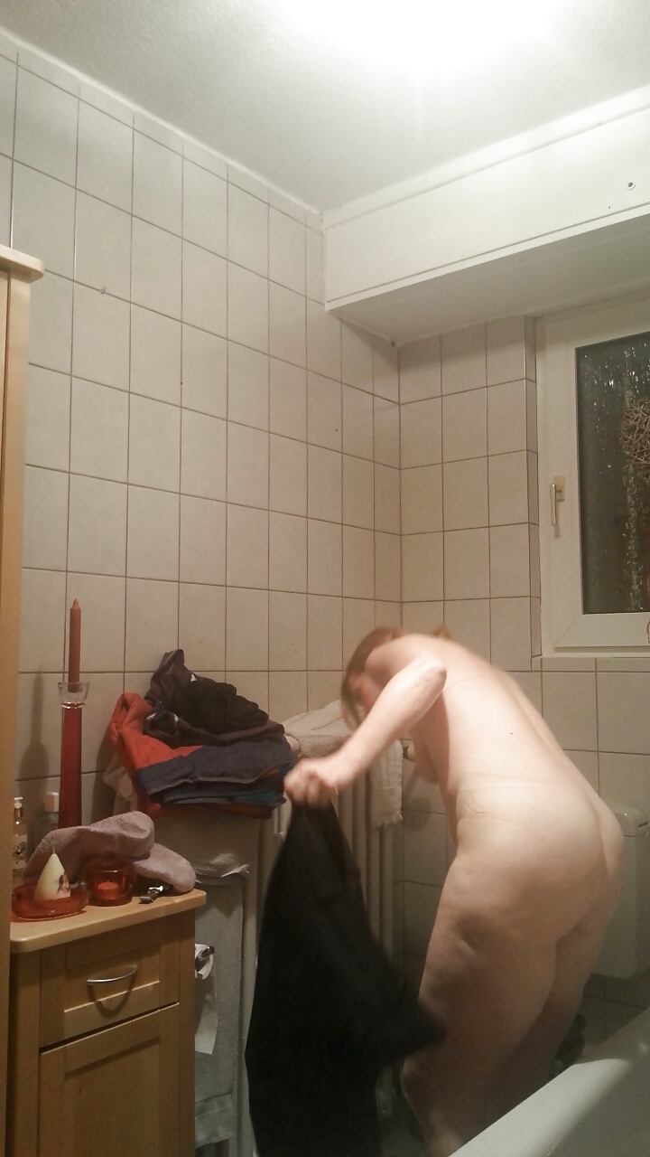 Moom on shower - hidden spy cam - big tits #14448859