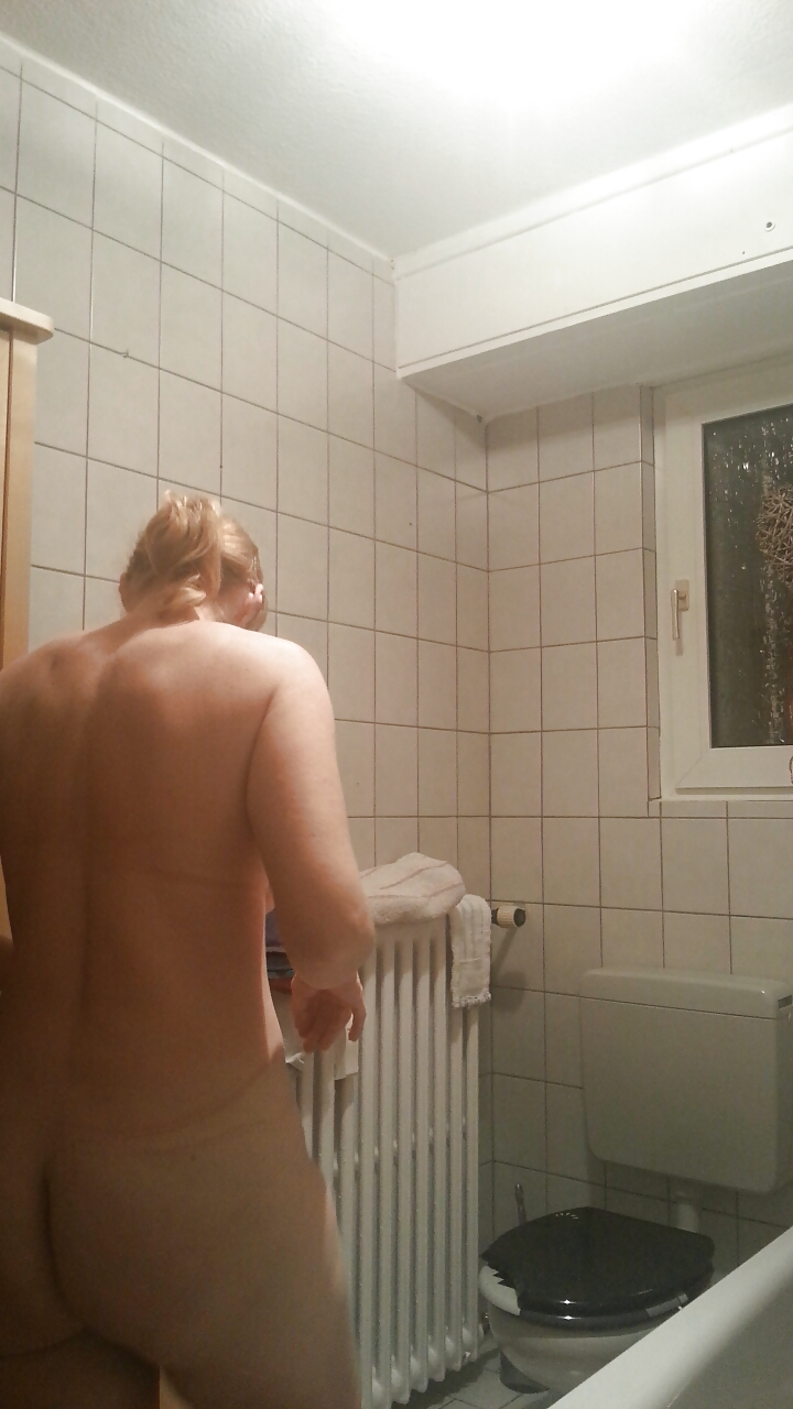 Moom on shower - hidden spy cam - big tits #14448869