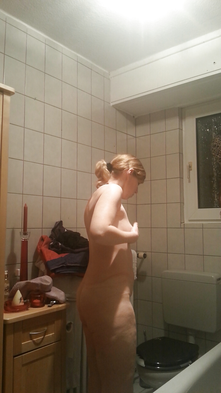 Moom on shower - hidden spy cam - big tits #14448899