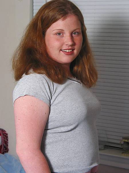 Chubby Red Head Teen with Freckles and Small Tits #17030657