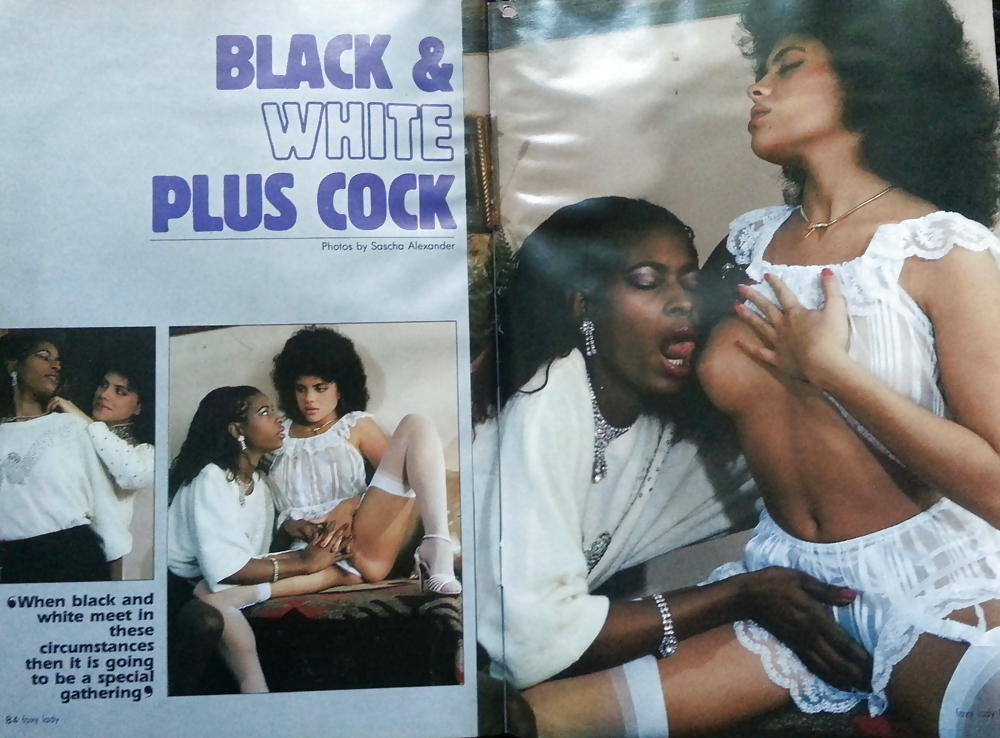Vintage African slut in threesome #12433122