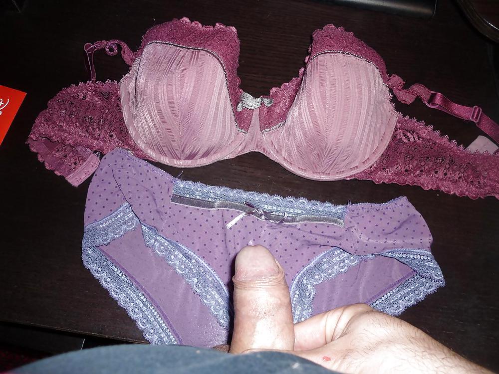 Cum on a friends' Wife Bra and panties #22612611