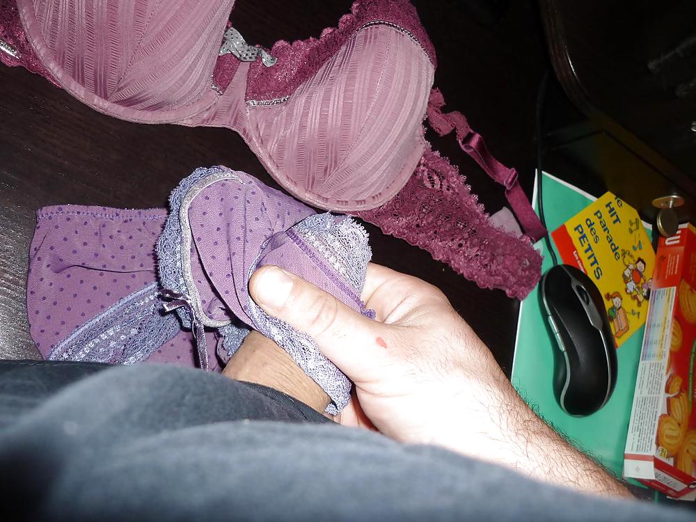 Cum on a friends' Wife Bra and panties #22612620