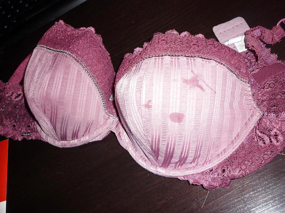 Cum on a friends' Wife Bra and panties #22612711