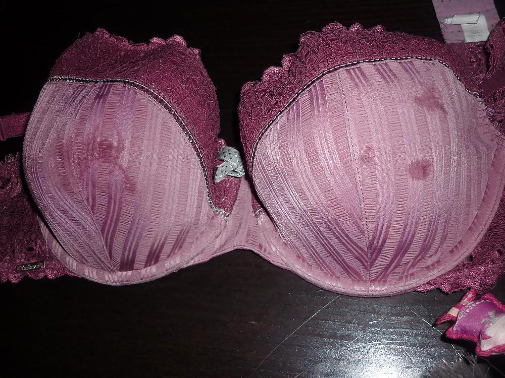 Cum on a friends' Wife Bra and panties #22612759