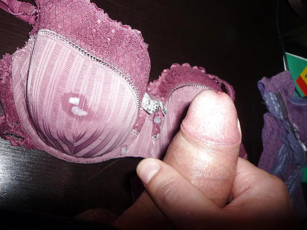 Cum on a friends' Wife Bra and panties #22612808