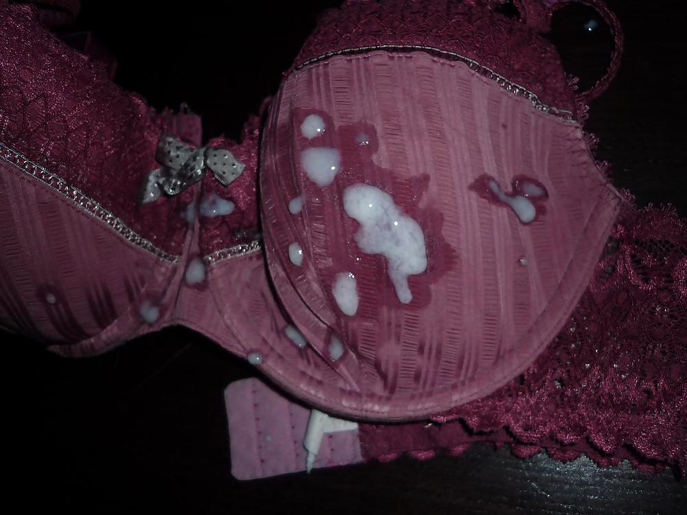 Cum on a friends' Wife Bra and panties #22612821