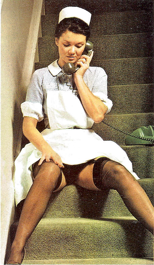Nurse Kay - Liss UK Vintage Stockings #2363349