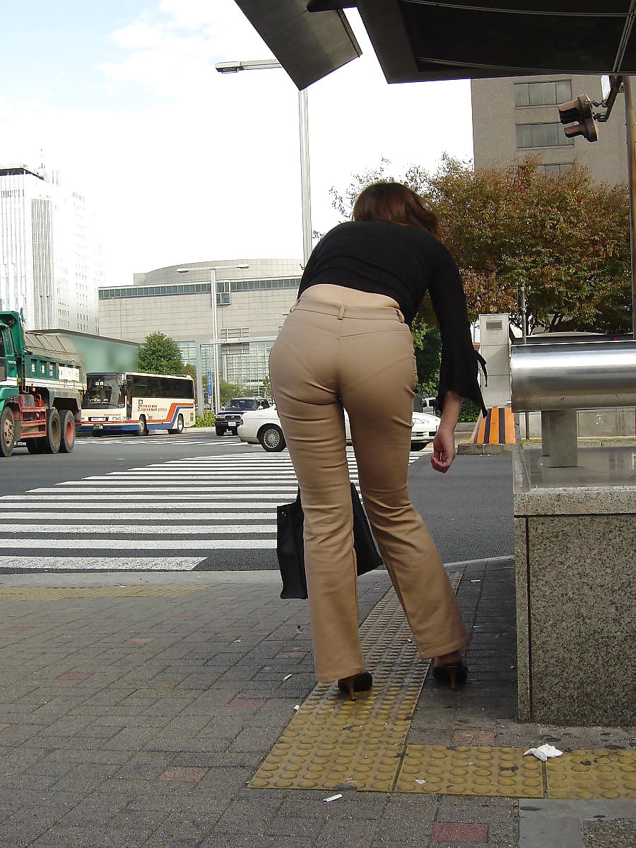 Asian in tight pants and pantys 2 #18458787