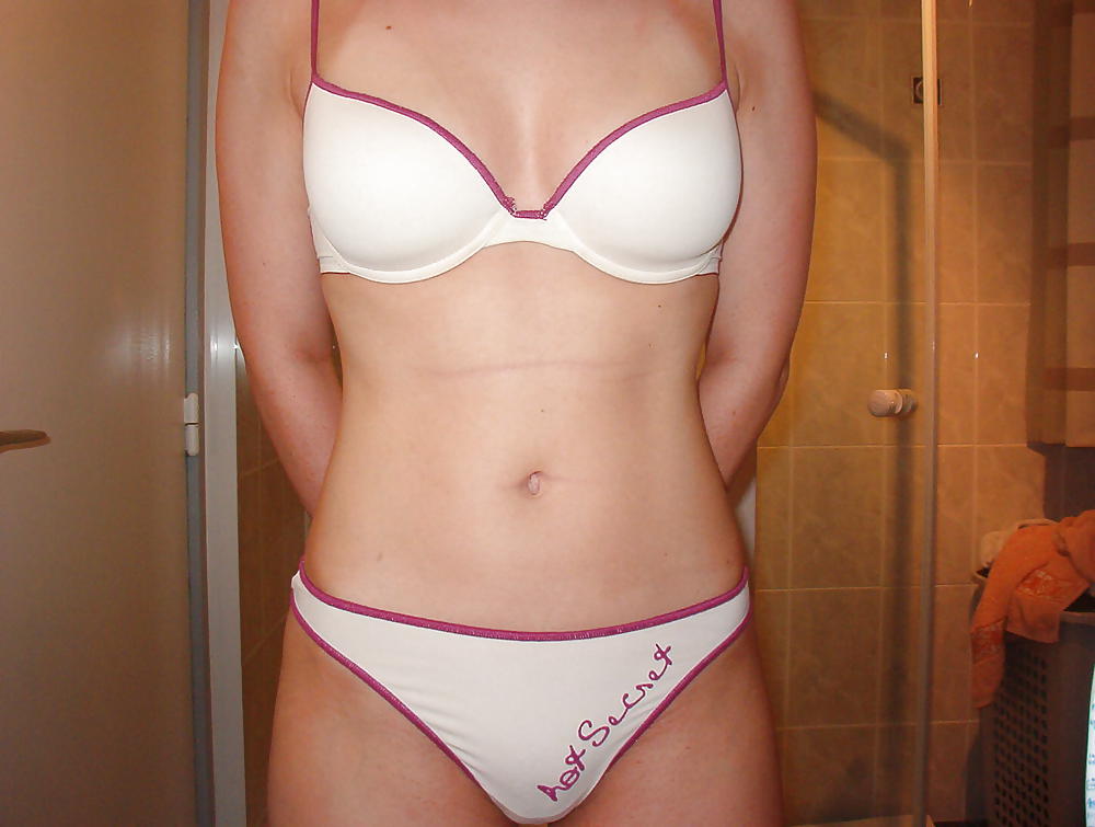 Italian shy brunette shows her body in lingerie #5827446