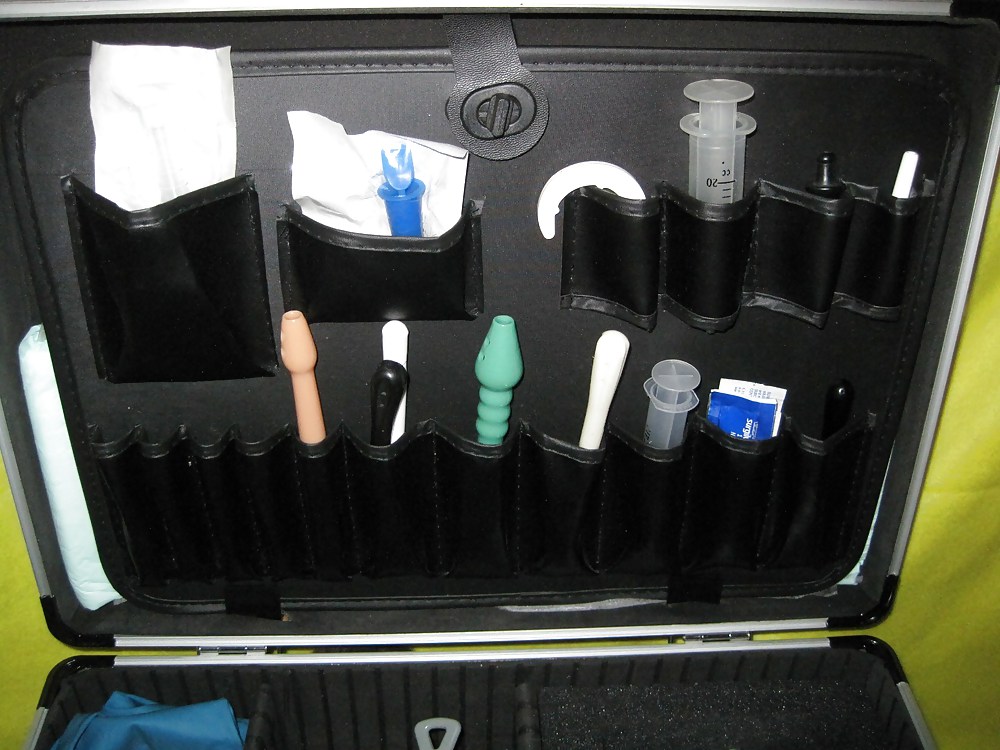 My traveling enema case, all the goodies I need  #17988545