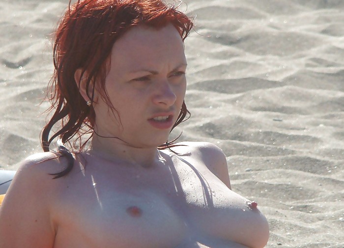 RedHead Girl on the Beach #14258754